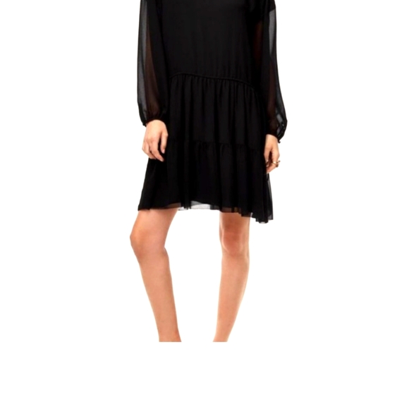 Wilfred Daydreamer mini Pleated chiffon mini dress size Small - Picture 2 of 6